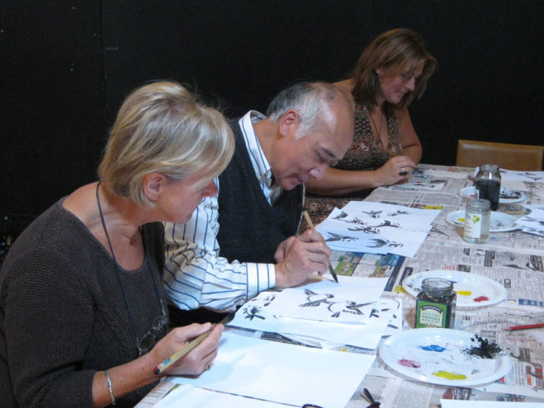 Rotorua Geyserland Art Group Brush painting workshops